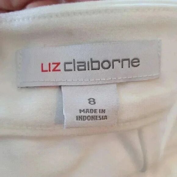 Liz Claiborne Women’s White Rayon Knit Skirt - Picture 8 of 8